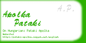 apolka pataki business card